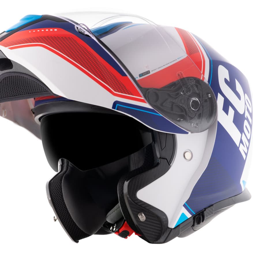 FCMOTO NOVO BLUE FLIPUP HELMET