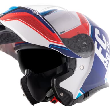 FCMOTO NOVO BLUE FLIPUP HELMET thumbnail 0