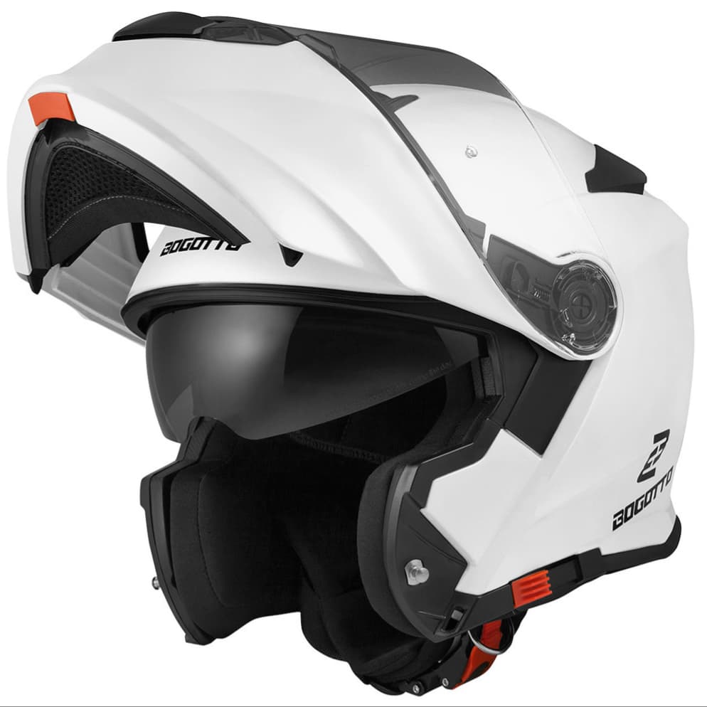 BOGOTTO V271 FLIPUP WHITE HELMET
