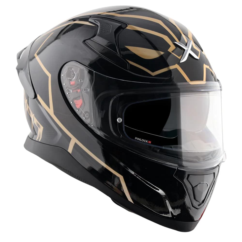 AXOR APEX BLACKPANTHER GOLD MARVEL HELMET