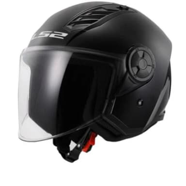 LS2 AIRFLOW BLACK HELMET thumbnail 0
