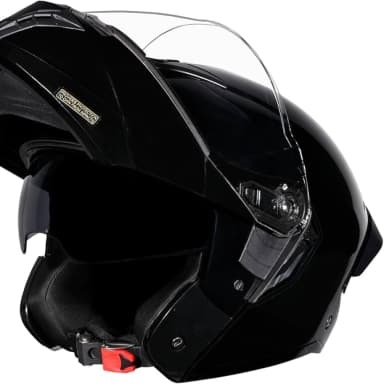 STUDDS TROOPER FLIP UP MATT BLACK HELMET thumbnail 0