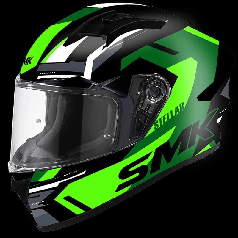 SMK STELLAR K POWER GREEN HELMET