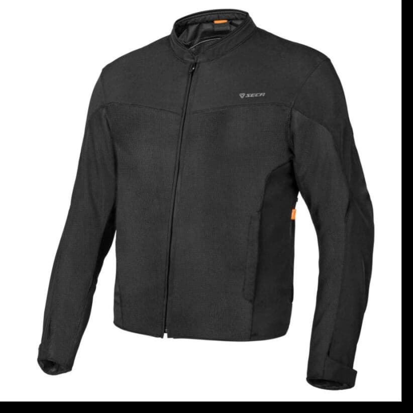 SECA SUPERLIGHT BLACK MOTORCYCLE JACKET