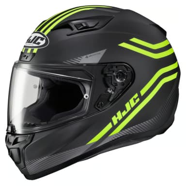 HJC I10 STIX BLACK NEON HELMET thumbnail 0